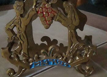 Stary mosiężny żydowski serwetnik