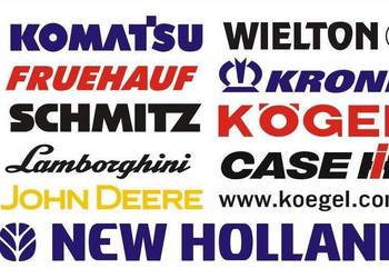 NAKLEJKI Krone KOMATSU Kogel KOMATSU Case  WIELTON  New Holland MITSUBISHI