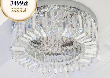 Plafon STELLA Kryształowy Glamour Srebrny Nowoczesny 50 cm Plafon STELLA Kryształowy Glamour Srebrny Nowoczesny 50 cm