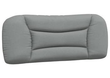 Poduszka na wezgłowie jasnoszara 100 cm tkanina WM-374549