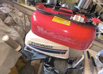 silnik zaburtowy EVINRUDE 6 zbiornik i linia paliwowa YAMAHA łódz ponton