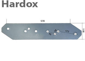 Płoza długa HARDOX 3401871/L WS2ML części do pługa LEMKEN