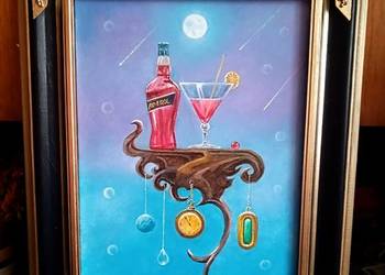 SURREALIZM magiczny -obraz olejny na płótnie 54x44