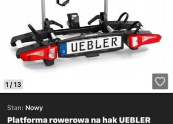 Bagażnik rowerowy na hak UEBLER i21Z odchylana 2r
