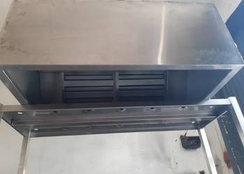 Profesjonalny Okap Gastronomiczny Nierdzewny 110x80 cm + Filtry Labiryntowe