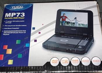 DVD przenośne z wyświetlaczem  komplet