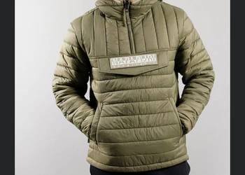 Kurtka z Kapturem Męska NAPAPIJRI rozm M- M/L Zielona Khaki NOWA