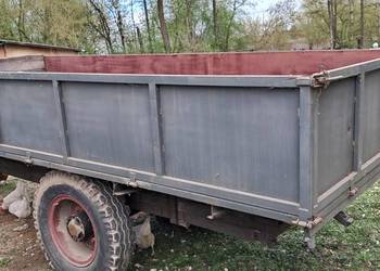 Przyczepa dwukółka platforma jedno osiowa