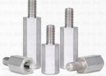 M5X10 ALUMINIOWY DYSTANS MĘSKO ŻEŃSKI TULEJKA GWINTOWANA BOLCE DYSTANSOWE