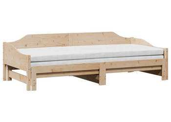 Łóżko dzienne rozsuwane lite drewno sosnowe 90x200 cm WM-850905