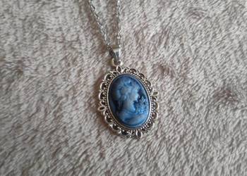 Wisior wisiorek naszyjnik kamea kobieta elegancki vintage z