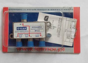 Rozgałęźnik Telkom-Telmor RTV-2, 1x3 (R, 2xTV)