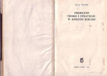 (0315) PROBLEMY TEORII I STRATEGII W KWESTII ROLNEJ – JERZY