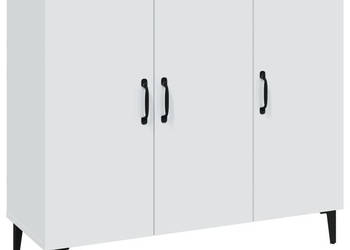Szafka biała 90x34x80 cm materiał drewnopochodny WM-812501