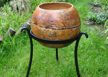 Sprzedam 60 donic ceramicznych w stojakach od kowala.