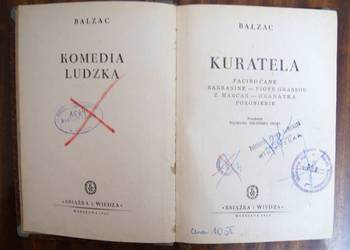 Honoriusz Balzac - Kuratela - 1949