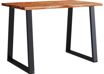 Stół z naturalną krawędzią 110x70x75 cm lite drewno akacjowe WM-353288