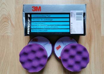 3M Gąbka polerska 33033 fioletowa 80 mm cztery sztuki