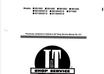 Kubota B5100 B6100 B7100 instrukcja naprawy ciągniczek Kubota B5100 B6100 B7100 instrukcja naprawy ciągniczek