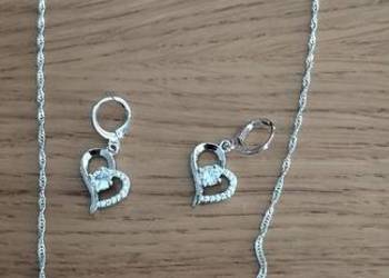 Komplet biżuterii srebrnej 925