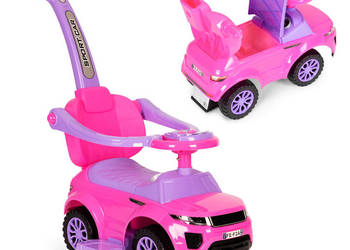 Jeździk chodzik pchacz 3w1 autko super car różowy