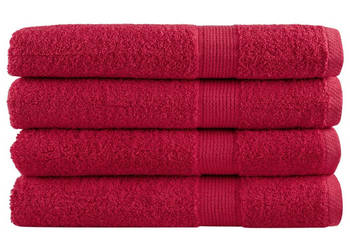 Ręczniki premium SOLUND 4 szt. czerwone 80x200 cm 600 g/cm² WM-137411