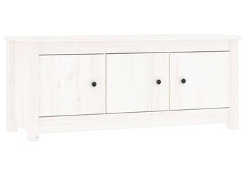 Szafka na buty biała 110x38x455 cm lite drewno sosnowe WM-814600