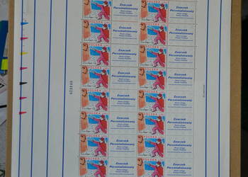 Znaczki. Polska Fi 4020 ** Kocham Cię. Arkusz