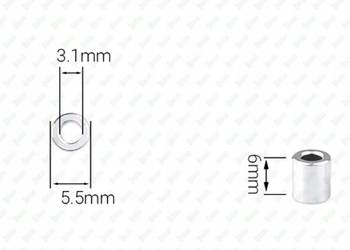 M3X6 ALUMINIOWA TULEJKA DYSTANSOWA 3D DRUKARKA DYSTANS BEZ GWINTU V-SLOT