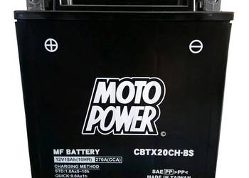 Akumulator motocyklowy Motopower CBTX20CH-BS 12V 18AH 270A L