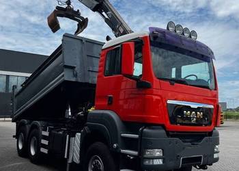Uzywana wywrotka 6x6 z dzwigiem MAN TGS