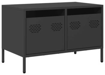 Szafka RTV czarna 68x39x435 cm stal walcowana na zimno WM-851232