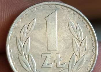 Sprzedam monete 1 zloty 1985 rok odkroj blachy yyy