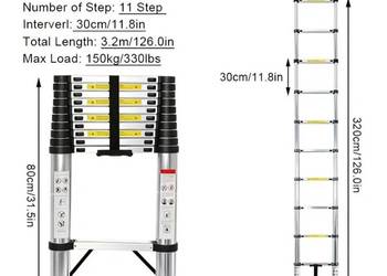 Drabina teleskopowa 3,2 m