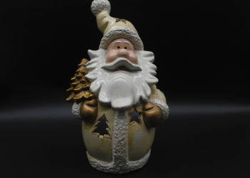 Ceramiczna figurka / świecznik / lampion Święty Mikołaj