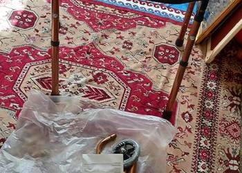 balkonik aluminiowy, składany, 3-funkcyjny, model AR-008.