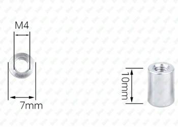 M4X10 ALUMINIOWA TULEJKA DYSTANSOWA GWINTOWANA ZŁĄCZNA PRZEDŁUŻANA MUFA M4X10 ALUMINIOWA TULEJKA DYSTANSOWA GWINTOWANA ZŁĄCZNA PRZEDŁUŻANA MUFA