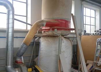 Wyciąg odciąg trocin mocny workowy nie kurzy wlot 200mm bigbag z folią