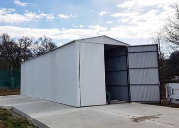 Blaszana hala 4×14m- biała