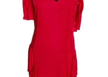 Sukienka - z satyny elastycznej 48 4xl biust 116 cm