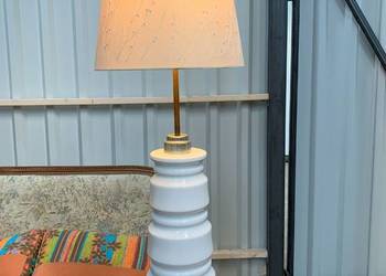 Porcelanowa lampa wysokość 104 cm - bardzo masywna. Możliwość dostawy.
