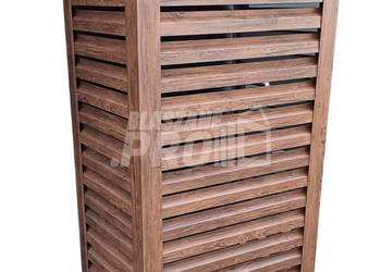Osłona pompy ciepła 70x40x190 cm ciemny orzech GP316