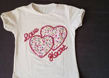 Bluzka bluzeczka T-shirt koszulka krótki rękaw  - Love Heart