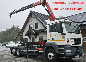 MAN TGS 26.400 6X2 / Hakowiec 22T / HDS HMF 1310 + Pilot MAN TGS 26.400 Ha…