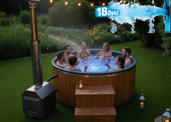 BALIA Ogrodowa Jacuzzi PIEC ZEWNĘTRZNY Hydromasaż
