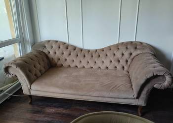 Pikowana Sofa Kanapa Welurowa - Chesterfield - Classic, Glamour, Hampton