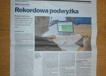 Emerytury i renty. Waloryzacja 2023 - cz. I i II