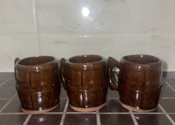 Ceramiczne kubki do picia w stylu Tiki