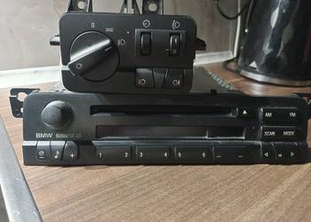 Radio samochodowe do BMW e46 i przełącznik świateł KOMPLET