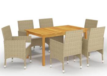 vidaXL 7-częściowy zestaw mebli ogrodowyc(SKU:3067767)